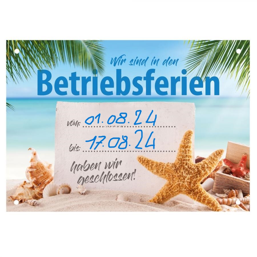 Betriebsferien 